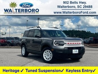 2025 Carbonized Gray Metallic Ford Bronco Sport Heritage 4 Door 4X4 Automatic 1.5L EcoBoost Engine