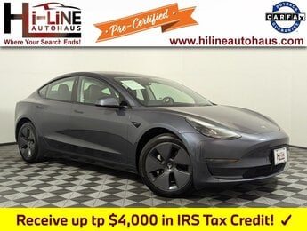 2023 Midnight Silver Metallic Tesla Model 3 Base Car Electric Motor Engine 4 Door Automatic