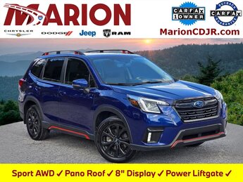 2023 Sapphire Blue Pearl Subaru Forester Sport 4 Door 2.5L 4-Cylinder DOHC 16V Engine Automatic (CVT) SUV AWD
