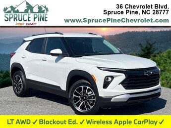 2025 Summit White Chevrolet Trailblazer LT 4 Door 1.3L Ecotec Turbo DOHC SIDI w/VVT Engine AWD SUV