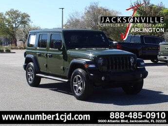2022 Sarge Green Clearcoat Jeep Wrangler Unlimited Sport S 4 Door 4X4 G 3.6L V6 Cylinder Engine3.6 SUV