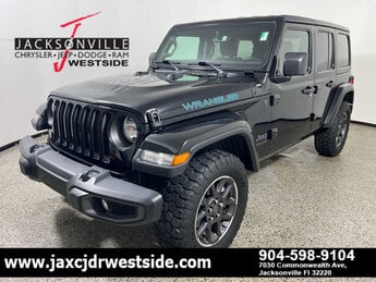 2021 Black Clearcoat Jeep Wrangler Unlimited 80th Anniversary 4X4 SUV Automatic G 2.0L 4 Cylinder Engine2.0