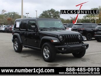 2021 Black Clearcoat Jeep Wrangler Unlimited Freedom G 2.0L 4 Cylinder Engine2.0 4 Door SUV
