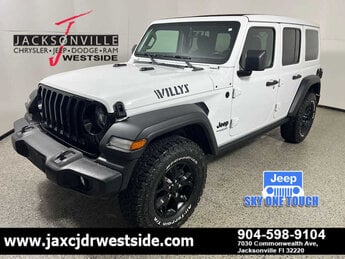 2021 Bright White Clearcoat Jeep Wrangler Unlimited Willys Automatic 4X4 SUV