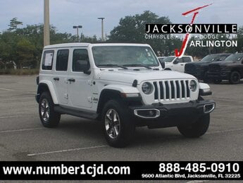2020 Bright White Clearcoat Jeep Wrangler Unlimited Sahara Automatic 4 Door G 3.6L V6 Cylinder Engine3.6 SUV