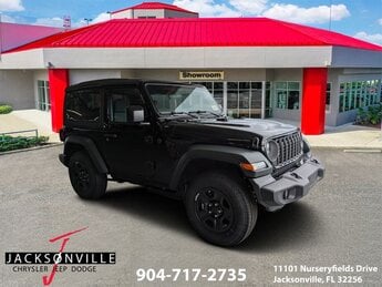 2026 Black Clearcoat Jeep Wrangler Sport 2.0L I4 DOHC Engine 4X4 Automatic