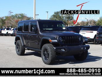 2026 Granite Crystal Metallic Clearcoat Jeep Wrangler Willys 4 Door 4X4 SUV
