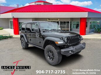 2026 Black Clearcoat Jeep Wrangler Willys 4 Door Automatic 4X4 2.0L I4 DOHC Engine
