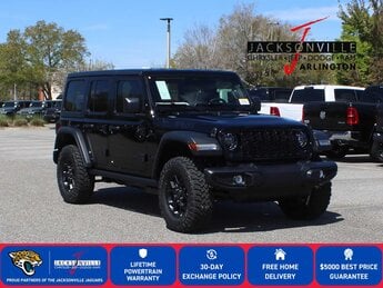 2026 Black Clearcoat Jeep Wrangler Willys SUV 4X4 4 Door Automatic