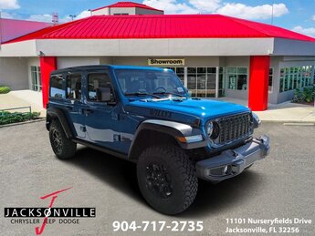 2026 Hydro Blue Pearl Coat Jeep Wrangler Willys 4 Door SUV 2.0L I4 DOHC Engine