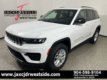 2025 Bright White Clearcoat Jeep Grand Cherokee Laredo X SUV RWD Automatic 4 Door G 3.6L V6 Cylinder Engine3.6
