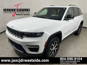 2024 Bright White Clearcoat Jeep Grand Cherokee Limited SUV 4 Door RWD Automatic G 3.6L V6 Cylinder Engine3.6