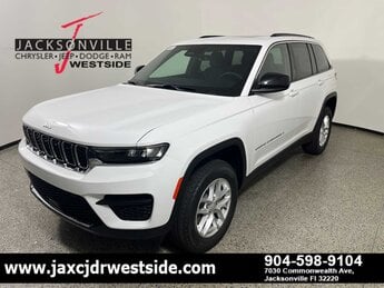 2025 Bright White Clearcoat Jeep Grand Cherokee Laredo X 4 Door 4X4 G 3.6L V6 Cylinder Engine3.6 Automatic SUV