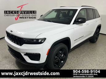 2025 Bright White Clearcoat Jeep Grand Cherokee Limited 4X4 G 3.6L V6 Cylinder Engine3.6 Automatic 4 Door SUV