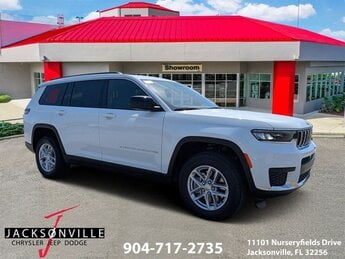 2025 Bright White Clearcoat Jeep Grand Cherokee L Laredo SUV RWD 3.6L V6 24V VVT Engine Automatic