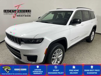 2025 Bright White Clearcoat Jeep Grand Cherokee L Laredo X 4 Door RWD Automatic SUV