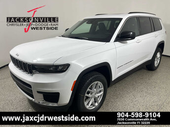 2025 Bright White Clearcoat Jeep Grand Cherokee L Laredo X SUV RWD Automatic 4 Door G 3.6L V6 Cylinder Engine3.6
