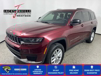 2025 Velvet Red Pearlcoat Jeep Grand Cherokee L Laredo X G 3.6L V6 Cylinder Engine3.6 Automatic 4 Door SUV RWD