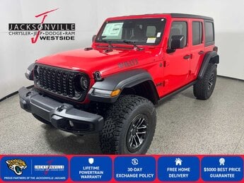 2026 Firecracker Red Clearcoat Jeep Wrangler Willys 4 Door Automatic 4X4