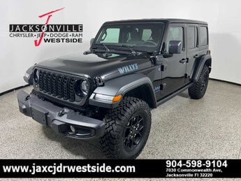 2025 Black Clearcoat Jeep Wrangler 4xe Willys SUV Automatic 4 Door
