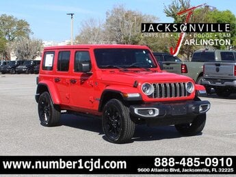 2025 Firecracker Red Clearcoat Jeep Wrangler Sahara 4xe SUV Automatic H 2.0L 4 Cylinder Engine2.0