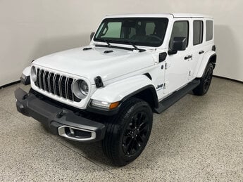 2025 Bright White Clearcoat Jeep Wrangler Sahara 4xe 4 Door Automatic 4X4 SUV H 2.0L 4 Cylinder Engine2.0