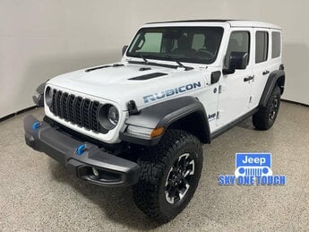 2025 Bright White Clearcoat Jeep Wrangler 4xe Rubicon SUV H 2.0L 4 Cylinder Engine2.0 4X4 Automatic 4 Door
