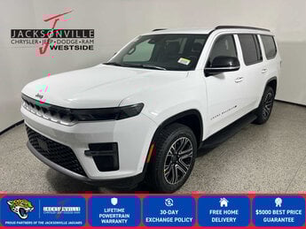 2026 Bright White Clearcoat Jeep Grand Wagoneer SUV 4 Door G 3.0L Straight 6 Cylinder Engine3.0