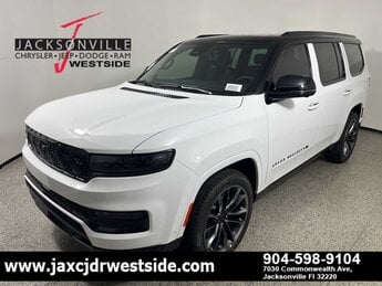 2025 Bright White Clearcoat Jeep Grand Wagoneer Series II Obsidian SUV G 3.0L Straight 6 Cylinder Engine3.0 4 Door