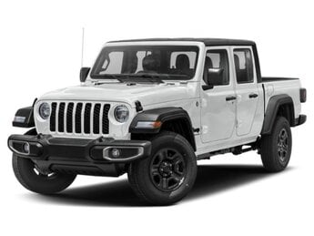2022 Bright White Clearcoat Jeep Gladiator Sport S Automatic 4 Door G 3.6L V6 Cylinder Engine3.6 Truck 4X4