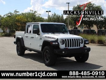 2022 Bright White Clearcoat Jeep Gladiator Rubicon Automatic G 3.6L V6 Cylinder Engine3.6 4 Door 4X4 Truck