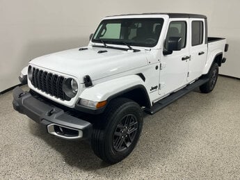 2025 Bright White Clearcoat Jeep Gladiator Sport S 4 Door 4X4 Truck