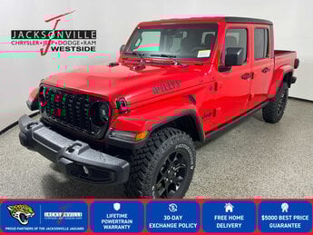 2025 Firecracker Red Clearcoat Jeep Gladiator Willys G 3.6L V6 Cylinder Engine3.6 Automatic Truck 4X4 4 Door