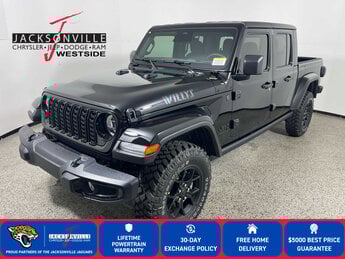 2026 Black Clearcoat Jeep Gladiator Willys Automatic 4 Door Truck G 3.6L V6 Cylinder Engine3.6