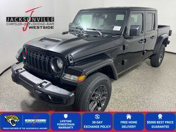 2025 Black Clearcoat Jeep Gladiator Sport S Automatic 4 Door Truck G 3.6L V6 Cylinder Engine3.6