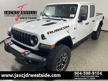 2025 Bright White Clearcoat Jeep Gladiator Rubicon Truck 4 Door 4X4