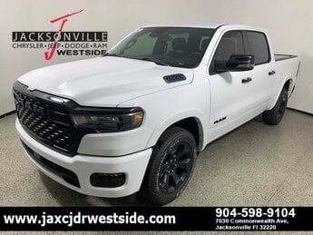 2025 Bright White Clearcoat Ram 1500 Big Horn Truck RWD G 3.6L V6 Cylinder Engine3.6
