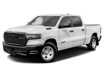 2025 Bright White Clearcoat Ram 1500 Tradesman 4 Door Truck G 3.6L V6 Cylinder Engine3.6 RWD