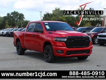 2025 Flame Red Clearcoat Ram 1500 Big Horn 4X4 Automatic 4 Door Truck G 3.0L Straight 6 Cylinder Engine3.0