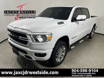 2022 Bright White Clearcoat Ram 1500 Big Horn 4X4 G 5.7L 8 Cylinder Engine5.7 Truck