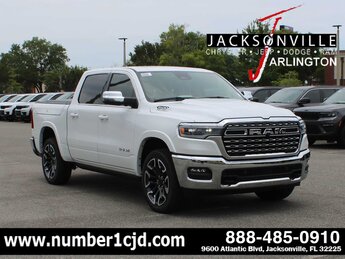 2025 Ivory White Tri-Coat Pearlcoat Ram 1500 Longhorn 4X4 4 Door G 3.0L Straight 6 Cylinder Engine3.0 Truck Automatic