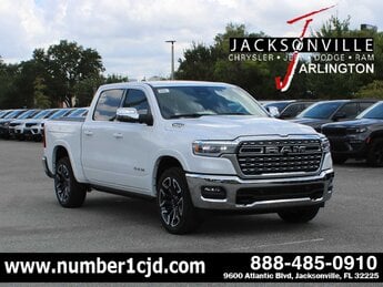 2025 Ivory White Tri-Coat Pearlcoat Ram 1500 Longhorn Automatic Truck 4X4
