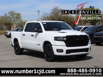 2025 Bright White Clearcoat Ram 1500 Laramie Automatic 4 Door G 3.0L Straight 6 Cylinder Engine3.0 Truck 4X4