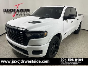 2025 Bright White Clearcoat Ram 1500 Laramie Truck 4X4 Automatic 4 Door