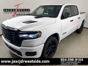 2026 Bright White Clearcoat Ram 1500 Laramie 4X4 3.0L Straight 6 Cylinder Engine Automatic Truck 4 Door