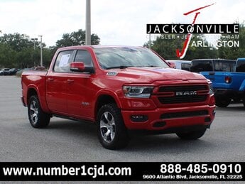 2021 Flame Red Clearcoat Ram 1500 Laramie Automatic Truck G 5.7L 8 Cylinder Engine5.7 4X4 4 Door