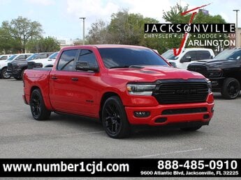2023 Flame Red Clearcoat Ram 1500 Laramie 4 Door Truck Automatic 4X4 G 5.7L 8 Cylinder Engine5.7
