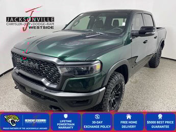 2026 Serrano Green Metallic Ram 1500 Rebel Truck 4 Door 4X4 G 3.0L Straight 6 Cylinder Engine3.0 Automatic