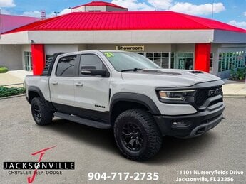 2021 Bright White Clearcoat Ram 1500 TRX 4 Door 6.2L Supercharged HEMI V8 SRT Engine 4X4 Truck Automatic