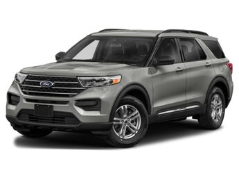 2020 Iconic Silver Metallic Ford Explorer XLT RWD 4 Door SUV G 2.3L 4 Cylinder Engine2.3 Automatic